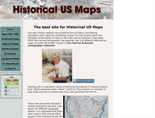 Tablet Screenshot of historical-us-maps.com